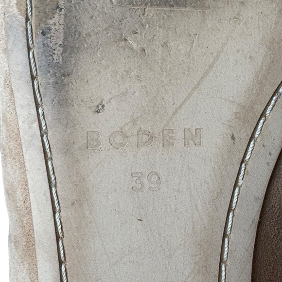 Boden Penelope Mary Jane Flats Shoes Size 39 US 8 Black Tan - Picture 5 of 10